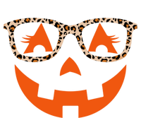 Jack O Lantern With Glasses Gift Halloween Leopard Gift Striped Beanie with Solid Band