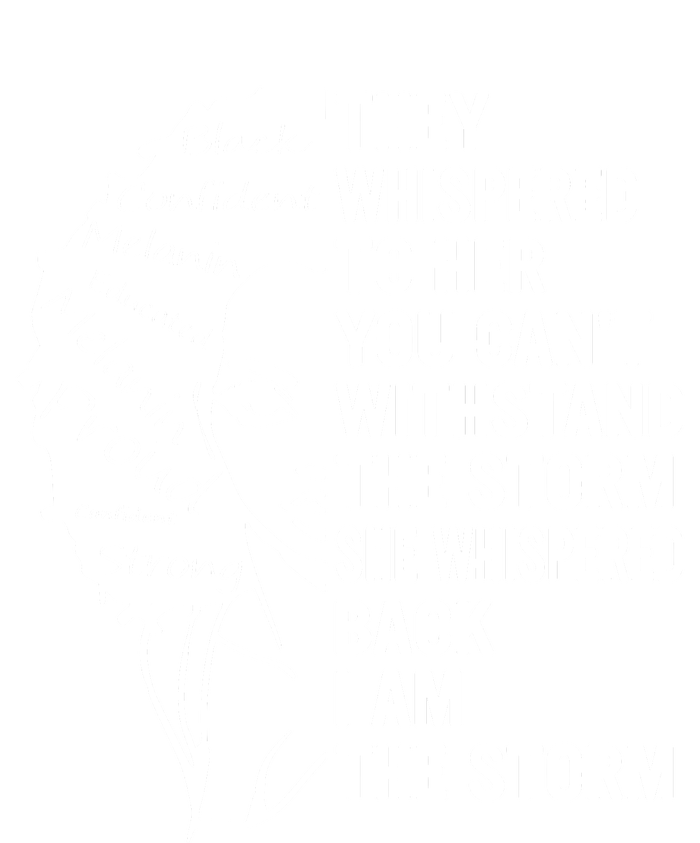 They Whispered To Her You Cannot Withstand The Storm Black History Month African Women's Pullover Hoodie