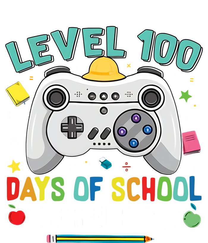 100 Days Of School Level Gamer 100 Days Of School Completed 100 Days Student Tall Long Sleeve T-Shirt