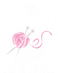 I Knit So I Don't Punch People Knitter Funny Knitting Gift T-Shirt