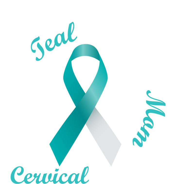 I Wear Teal For My Mom Cervical Cancer Awareness Great Gift Tank Top