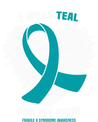 I Wear Teal For My Mom Fragile X Syndrome Awareness Gift Softstyle Adult Sport Polo