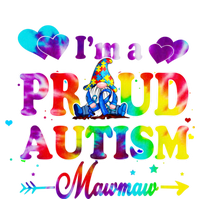 I'm A Proud Autism Mawmaw Tie Dye Gnome Gift Full Zip Hoodie