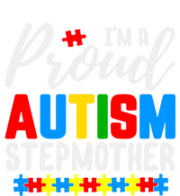 I'm A Proud Autism Stepmother Autism Gift Stripe Pom Pom Beanie