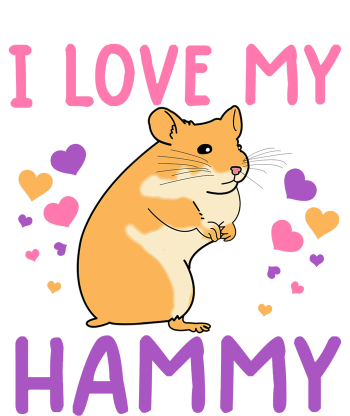 Funny Hamster For Wo Hammy Cute Pet Lovers Gifts Women's Perfect Tri Tunic Long Sleeve Shirt