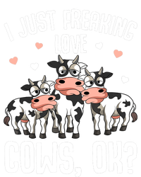 I Just Freaking Love Cows Farmers Cow Lover Baby Long Sleeve Bodysuit