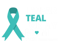 I Wear Teal For My Mom Ptsd Awareness Teal Ribbon Warrior Gift Kids Hoodie