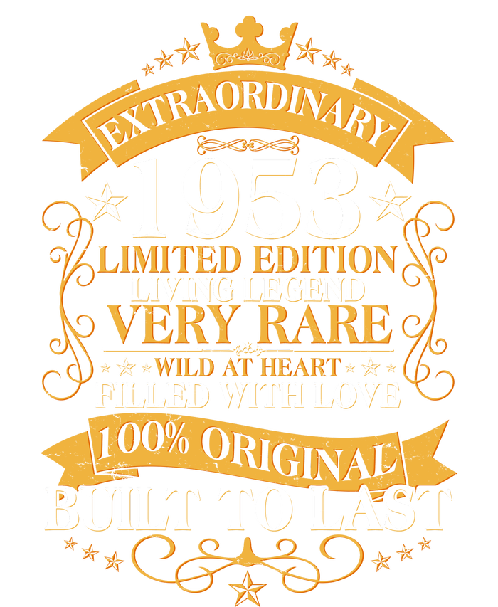 Extraordinary 1953 Limited Edition Built To Last 70th Birthday Women's Pullover Hoodie