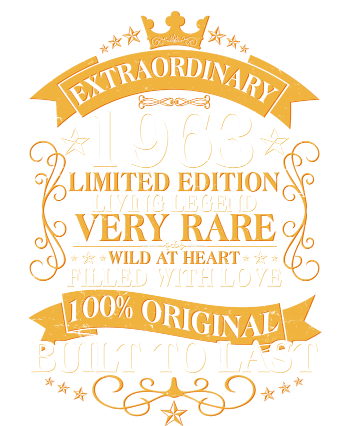 Extraordinary 1963 Limited Edition Built To Last 60th Birthday Womens CVC Long Sleeve Shirt