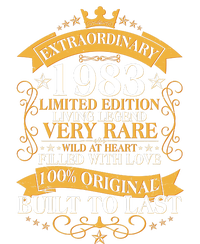 Extraordinary 1983 Limited Edition Built To Last 40th Birthday T-Shirt