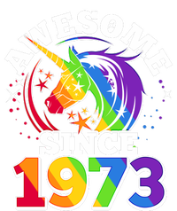 Rainbow Unicorn Awesome Since 1973 50th Birthday Kids T-Shirt