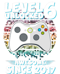 Level 6 Unlocked Awesome Since 2017 Gamer Birthday T-Shirt