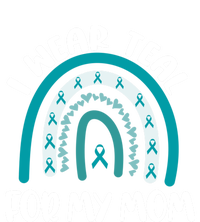 Ovarian Cancer Support Awareness Boho I Wear Teal For My Mom Gift Premium T-Shirt