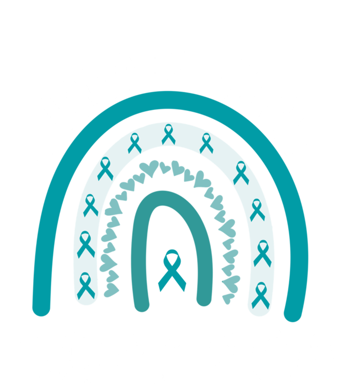 Ovarian Cancer Support Awareness Boho I Wear Teal For My Mom Gift Premium T-Shirt