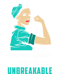 Ovarian Cancer Warrior Unbreakable Ovarian Cancer Awareness Funny Gift Magnet