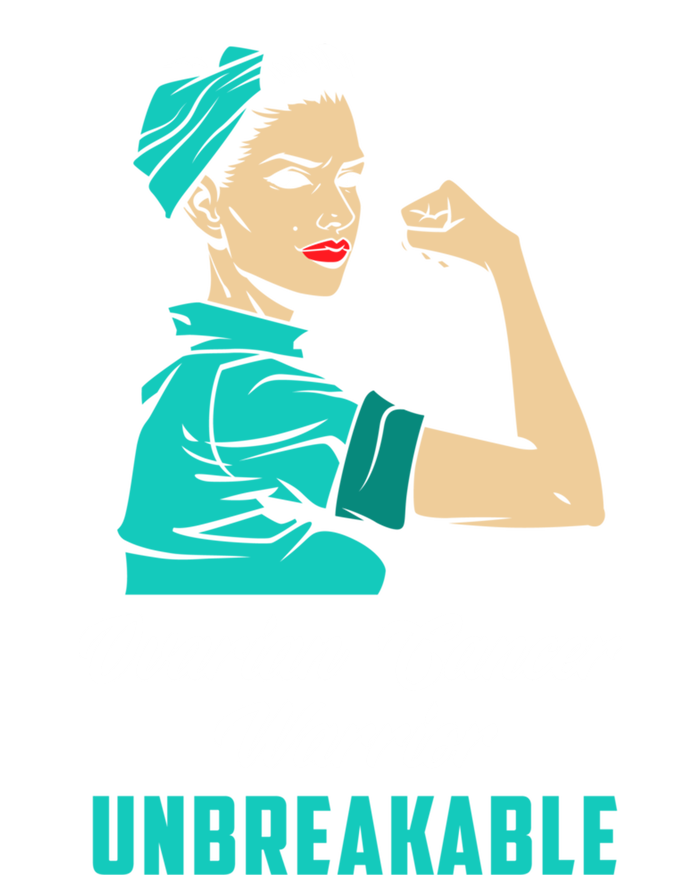 Ovarian Cancer Warrior Unbreakable Ovarian Cancer Awareness Funny Gift Magnet