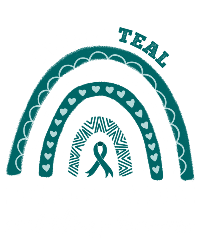 Rainbow I Wear Teal For My Mom Food Allergy Awareness Gift Tote Bag