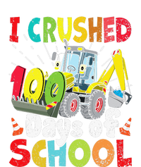 Crushed 100 Days Of School Construction Excavator Truck Yupoong Adult 5-Panel Trucker Hat