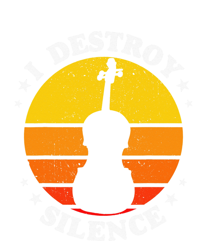 I Destroy Silence Cello Cellist Orchestra String Musician T-Shirt