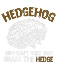 Why Dont They Just Share The Hedge Hedgehog Cropped Pullover Crew