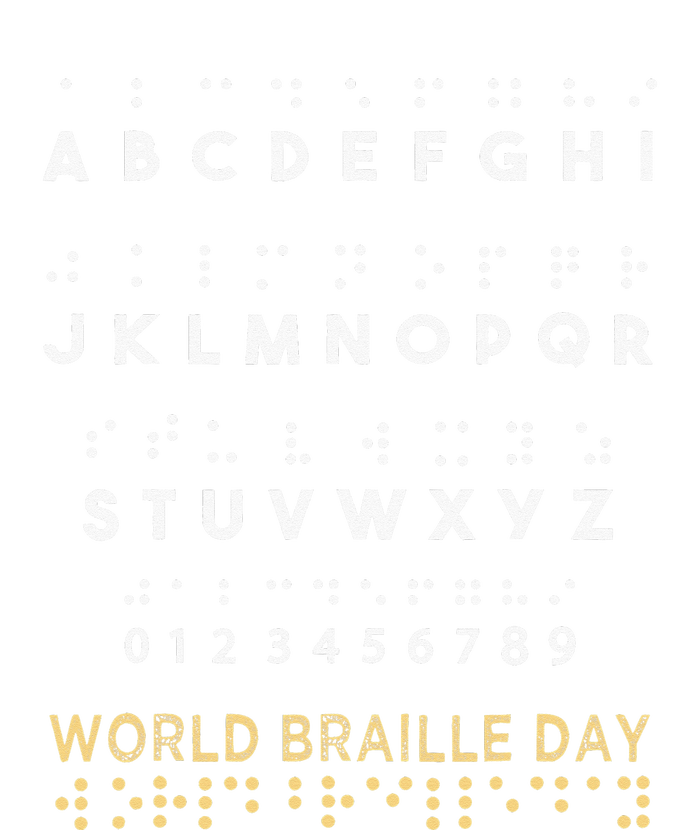 World Braille Day Blind Awareness Solidarity T-Shirt