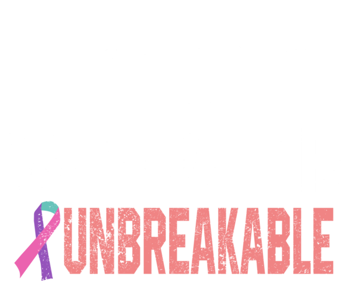 Thyroid Warrior Unbreakable Cancer Support Awareness Gift Cute Gift Poster