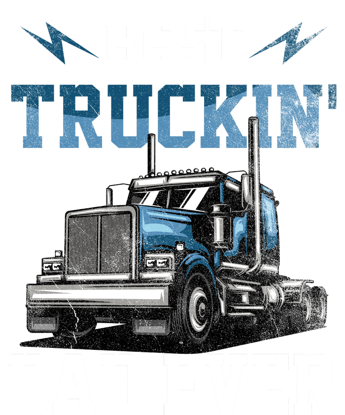 Best Truckin Dad Ever American Flag Father's Day T-Shirt