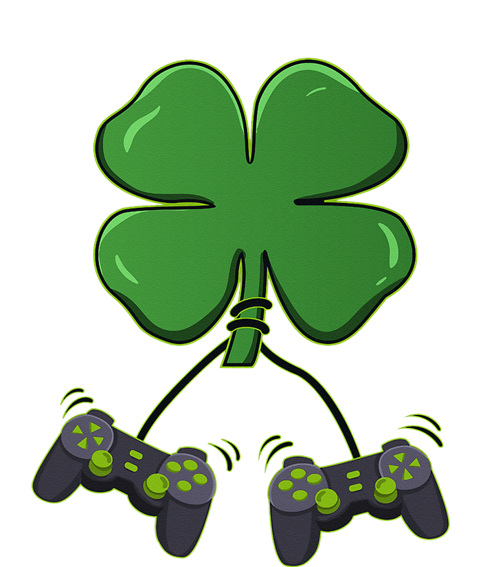 Clover Video Game Controllers St Patricks Day T-Shirt