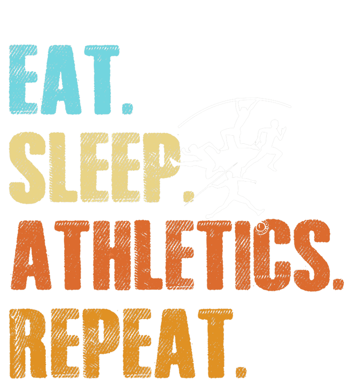 Eat Sleep Athletics Repeat Funny Sports Athletes Premium Women's Perfect Tri Tunic Long Sleeve Shirt