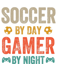 Soccer By Day Gamer By Night Sports Video Game Lover Gifts Premium T-Shirt