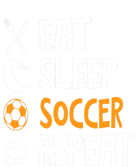 Funny Eat Sleep Soccer Repeat Player Coach Women's Crop Top Tee