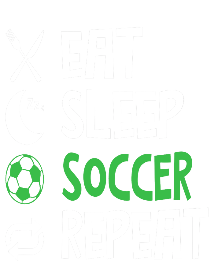 Funny Eat Sleep Soccer Repeat Player Coach Cooling Performance Long Sleeve Crew