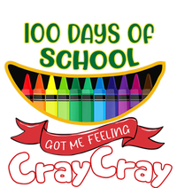 100 Days Of School Got Me Feeling Cray Cray Grommeted Golf Towel