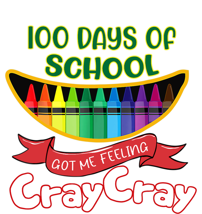 100 Days Of School Got Me Feeling Cray Cray Grommeted Golf Towel