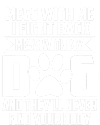 Funny Mess With My Dog They'll Never Find Your Body Mesh Reversible Basketball Jersey Tank