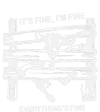 Funny Goat It's Fine I'm Fine Everything Is Fine Ladies Long Sleeve Shirt