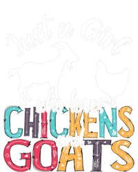 Cute Just A Girl Who Loves Chickens Goats Farmer Girls Gift T-Shirt