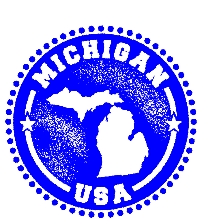 Michigan USA Blue Logo Dry Zone Grid Polo