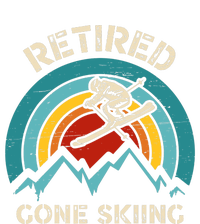 Retired Gone Skiing For An Alpine Skier Hooded Wearable Blanket