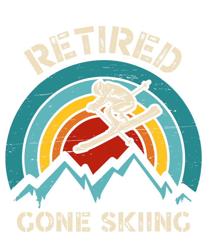 Retired Gone Skiing For An Alpine Skier Hooded Wearable Blanket