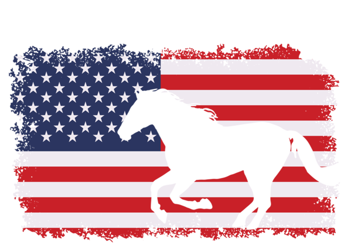 American Flag Patriotic Horse Horseback Riding Gift Sustainable Beanie