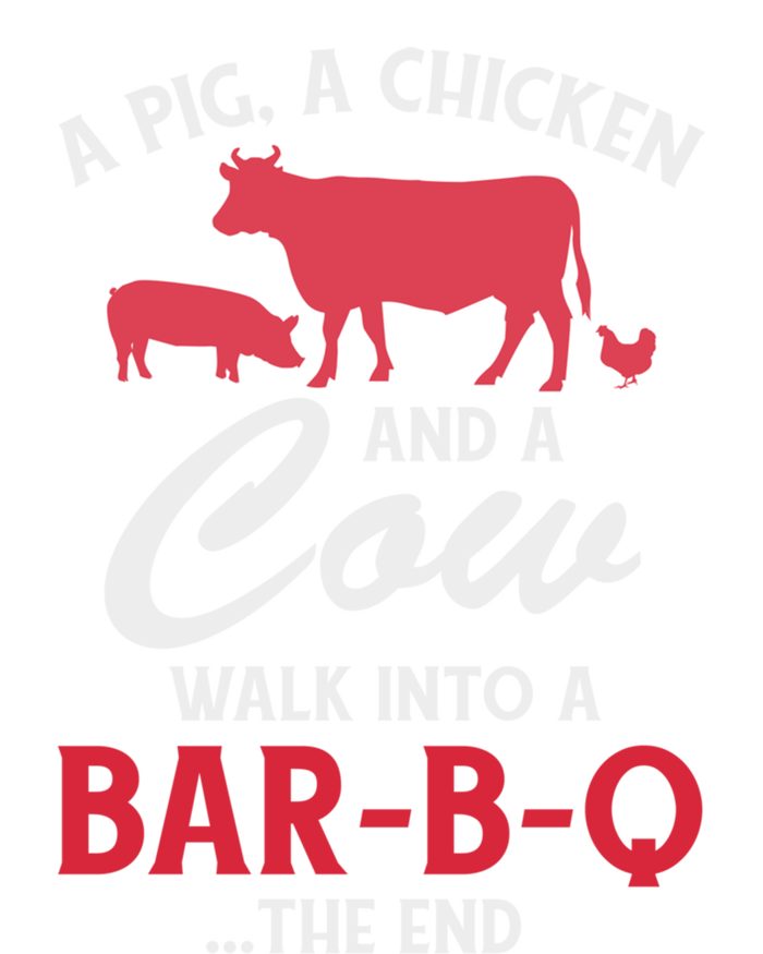 A Pig A Chicken And A Cow Funny Bbq Food Grilling Gift T-Shirt