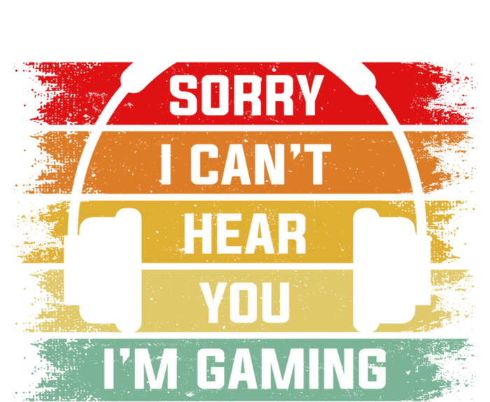 Sorry I Can't Hear You I'm Gaming Funny Gamer Gaming Vintage Great Gift Sustainable Knit Beanie