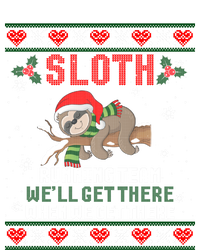 Sloth Running Team We'll Get There Ugly Christmas Sweater Cute Gift Sweatshirt