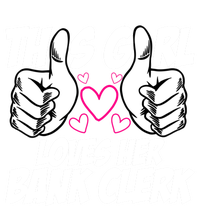 This Girl Loves Her Bank Clerk Banking Finance Bookkeeper Funny Gift Short Acrylic Beanie