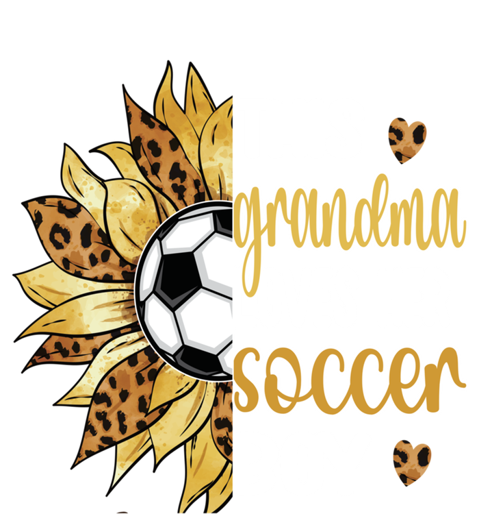 This Grandma Loves Her Soccer Boy Soccer Player Grandmother Gift Striped Beanie with Solid Band