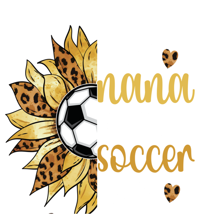 This Nana Loves Her Soccer Boy Soccer Player Grandma Nana Meaningful Gift Pom Pom 12in Knit Beanie