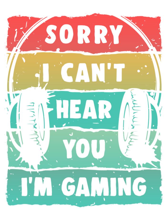 Sorry I Can't Hear You I'm Gaming Funny Gamer Gaming Gift Mesh Reversible Basketball Jersey Tank