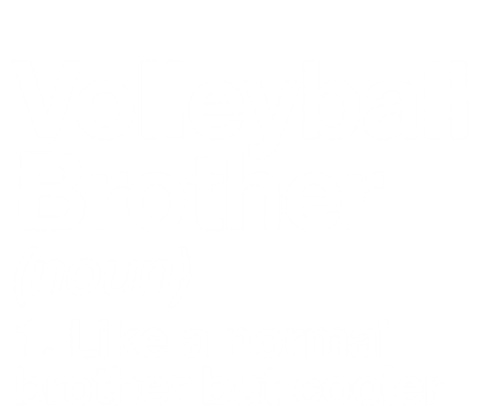 Volleyball Brother Definition Funny Sports Gift Kids Long Sleeve Shirt