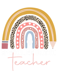 Special Education Teacher Sped Ed Sped Leopard Rainbow Cute Gift Tall Hoodie